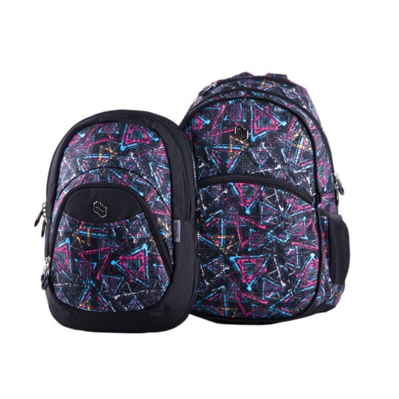 Ghiozdan adolescenti 2 in 1 negru 50 cm Pulse [2]