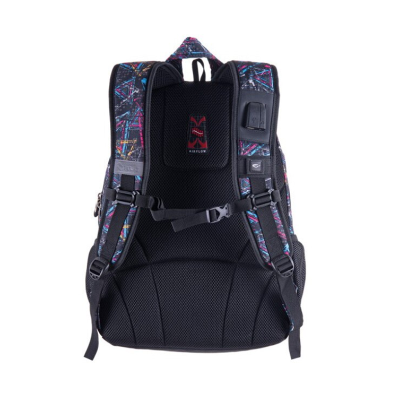 Ghiozdan adolescenti 2 in 1 negru 50 cm Pulse [3]