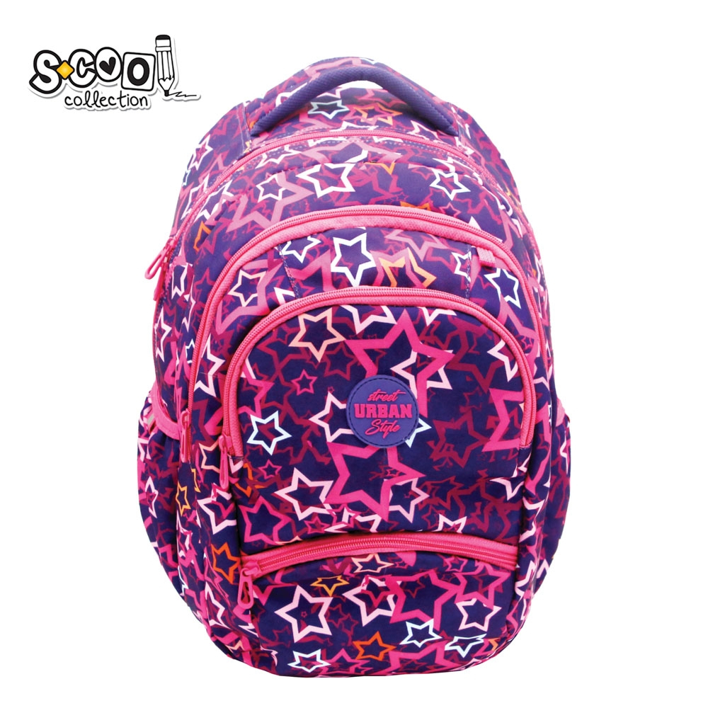 Ghiozdan anatomic Urban Stars S-Cool 28L fete roz [1]