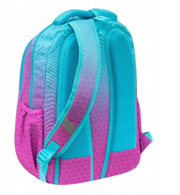 Ghiozdan scolar Astrabag Hexagon Mint Ombre cu 3 compartimente 27L [4]