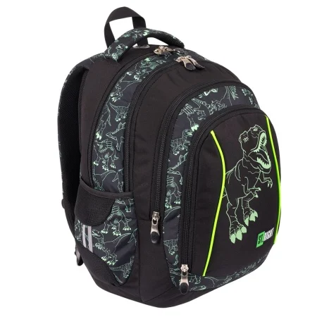 Ghiozdan St.Right Reflective T-Rex 4 compartimente 26L [2]