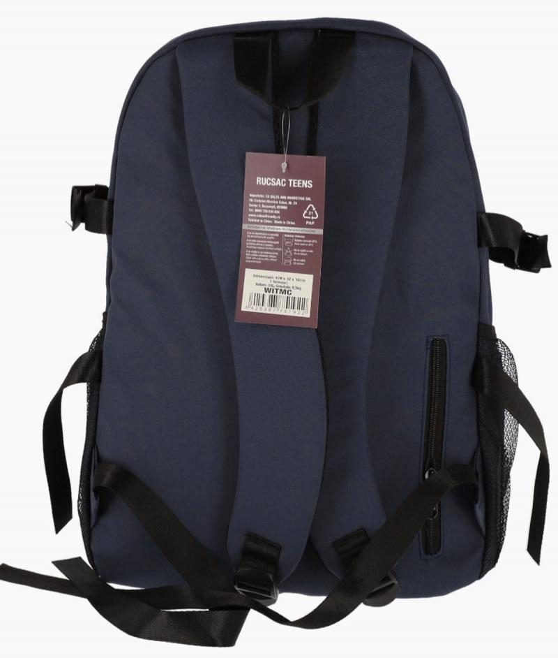 Ghiozdan clasele 1-4 bleu 2 compartimente Pigna 47 x 32 x 16 cm [3]