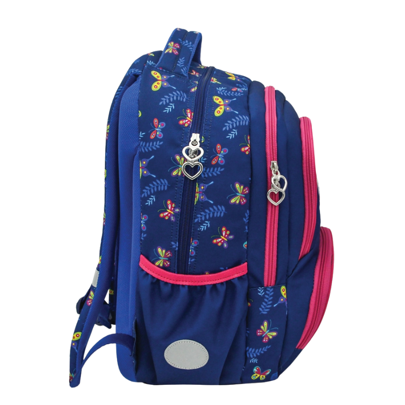 Ghiozdan ergonomic laptop albastru 20 L Butterfly S Cool Collection [2]