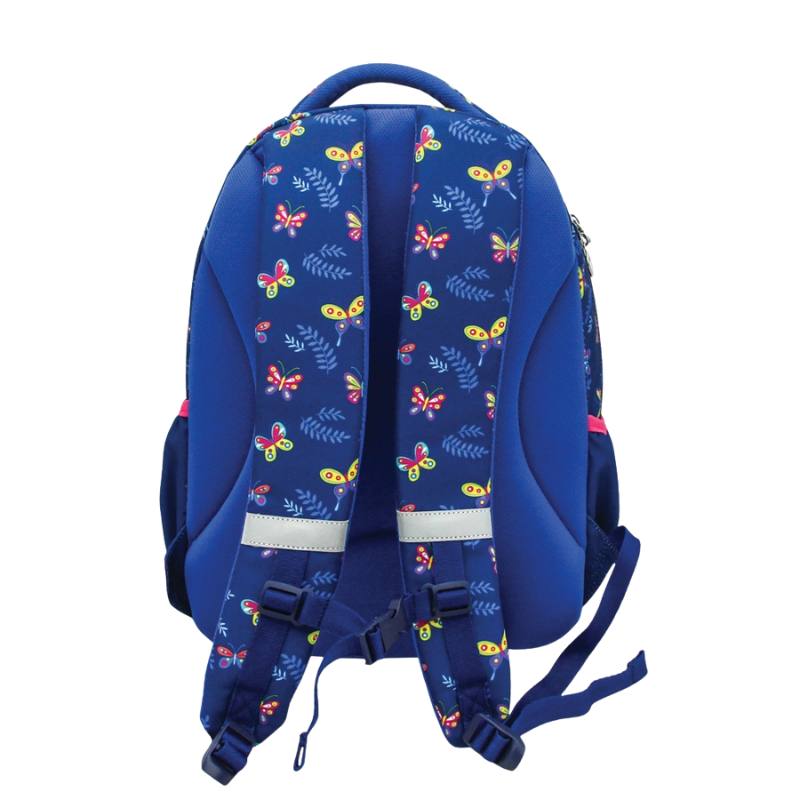 Ghiozdan ergonomic laptop albastru 20 L Butterfly S Cool Collection [3]