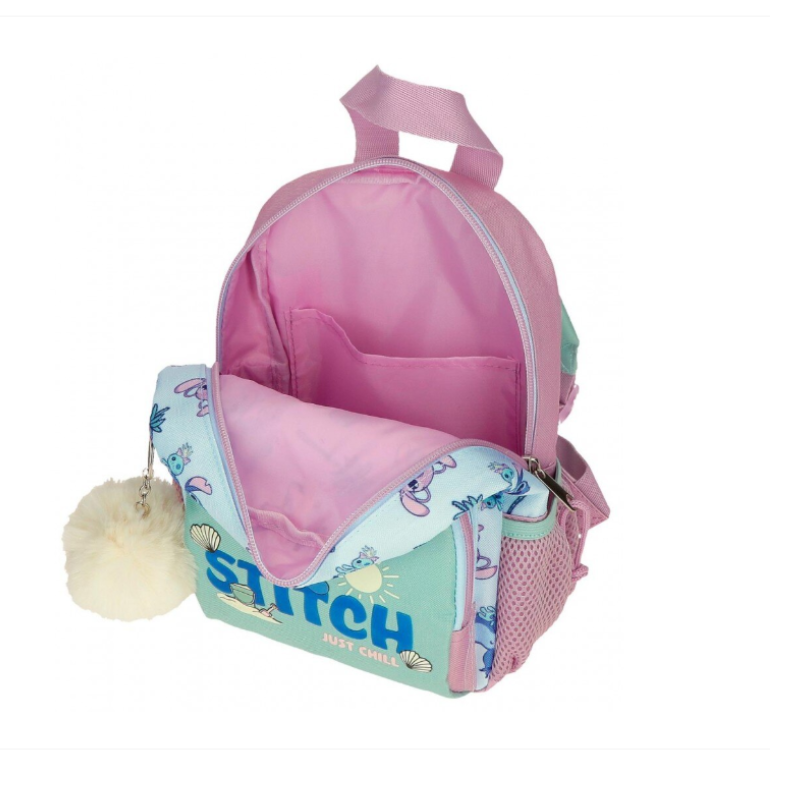 Ghiozdan fete gradinita Disney Stitch Just Chill 3L verde [3]
