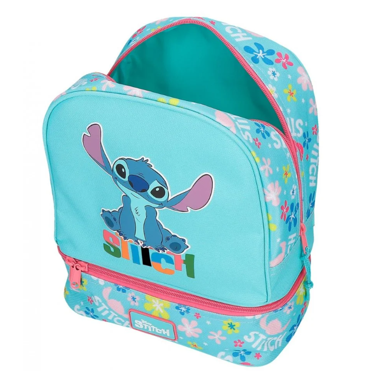 Ghiozdan gradinita fete Disney Aloha Stitch 7L compartiment termic [4]