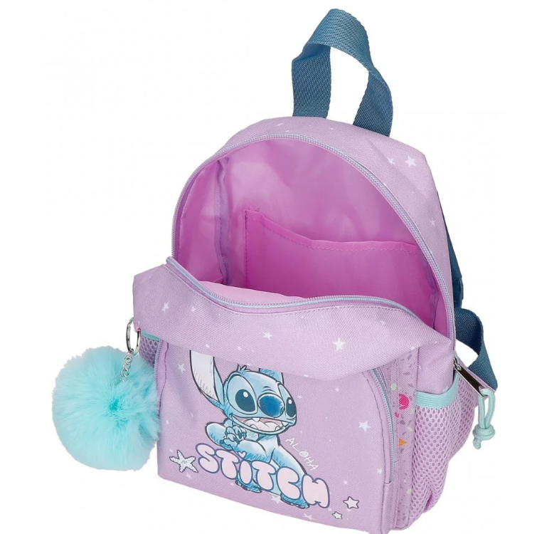Ghiozdan gradinita fete Disney Lovely Stitch lila 3L [4]