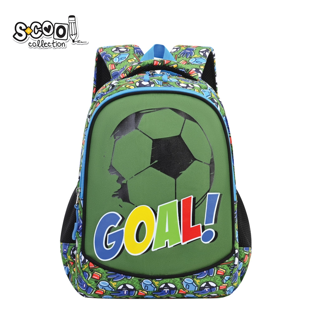 Ghiozdan grădiniță Goal S-Cool 11L verde baieti [1]