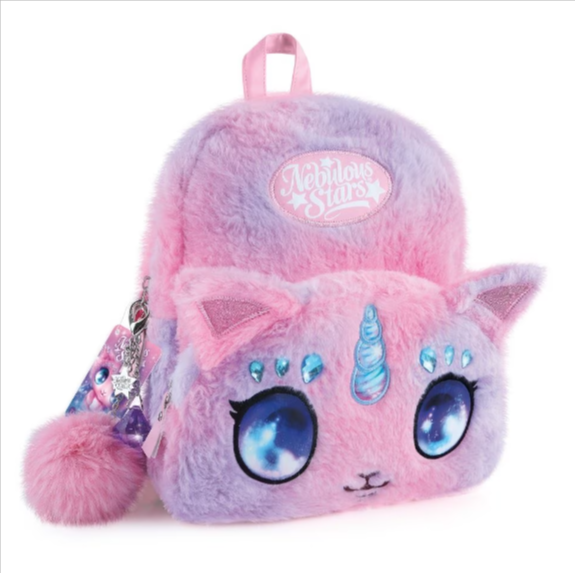 Rucsac pufos Nebulous Stars Stella 22x26x13cm roz [2]