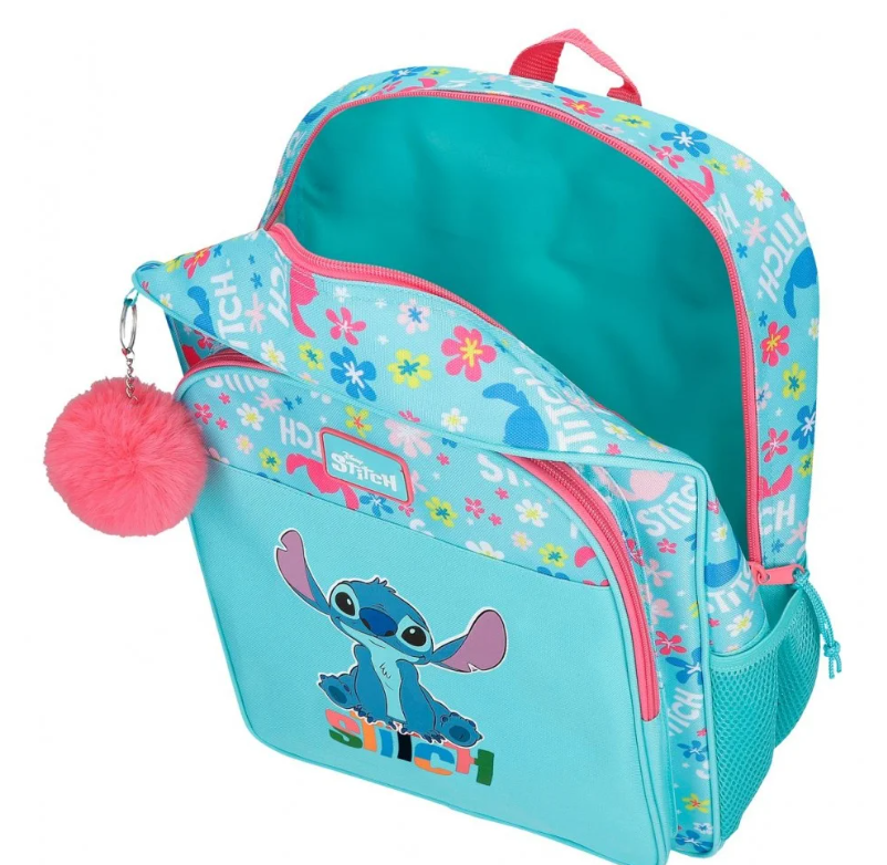 Ghiozdan scoala fete Disney Aloha Stitch multicolor 14L [4]