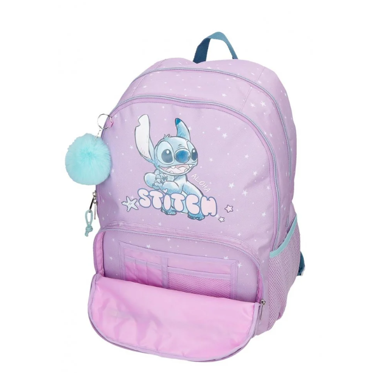 Ghiozdan scoala fete Disney Lovely Stitch 22L 2 compartimente [5]