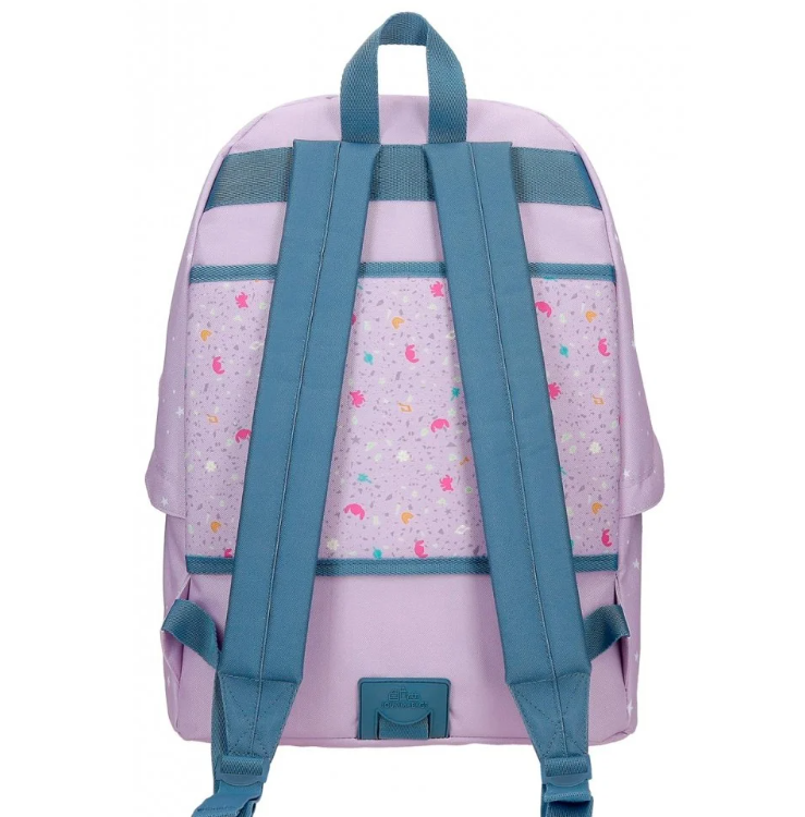 Ghiozdan scoala fete Disney Lovely Stitch adaptabil lila 19L [3]