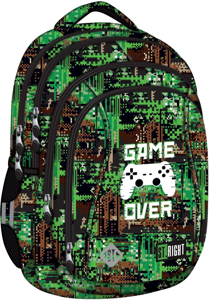 Ghiozdan ergonomic St.Right Game Over 4 compartimente 26L [3]
