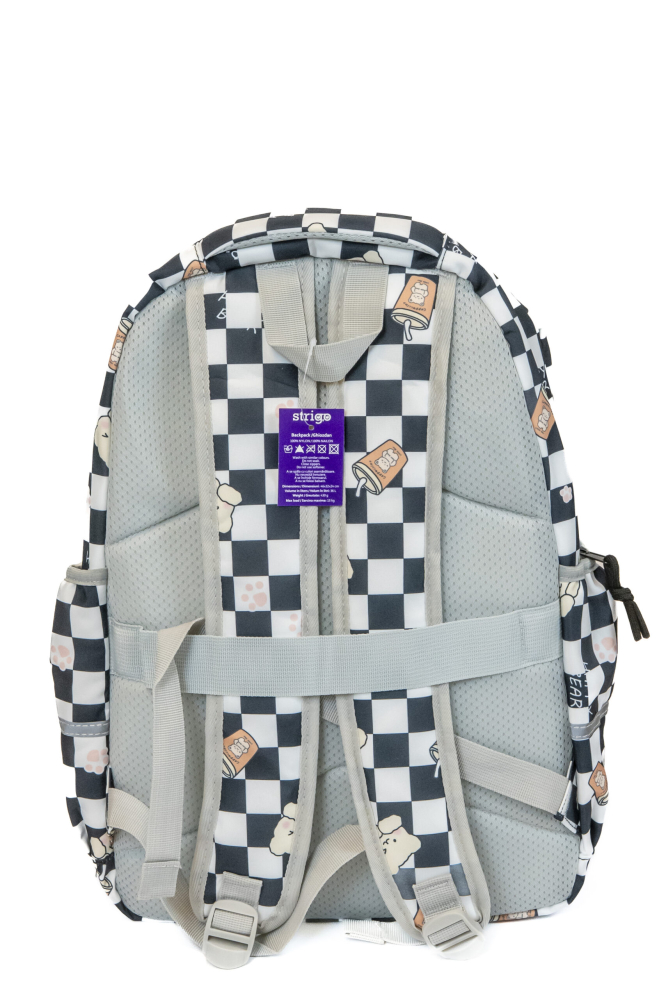 Ghiozdan Strigo alb si negru  46x32x24cm [4]