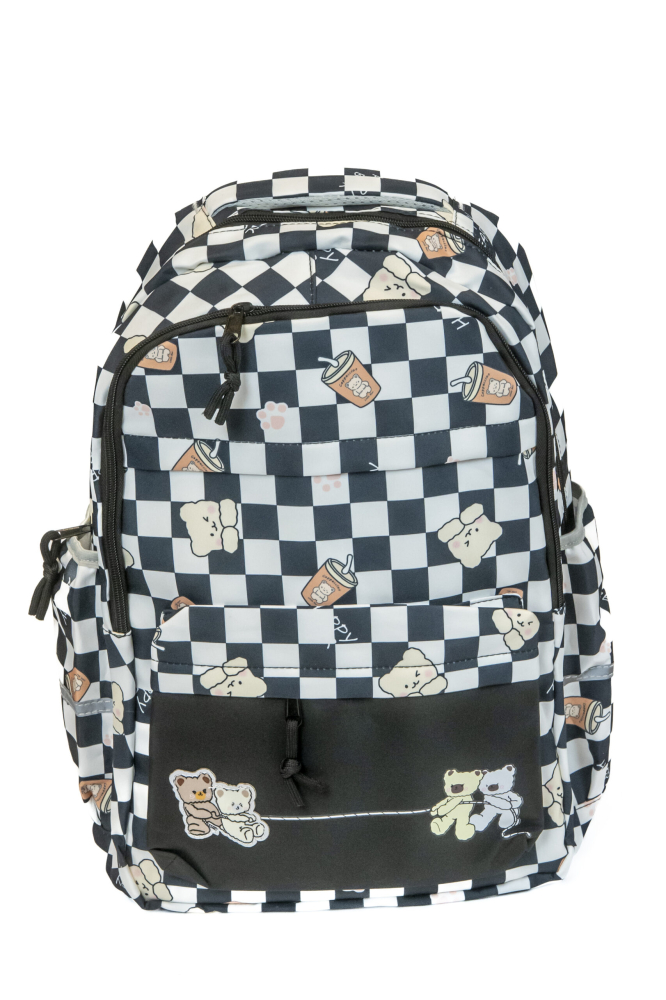 Ghiozdan Strigo alb si negru  46x32x24cm [1]