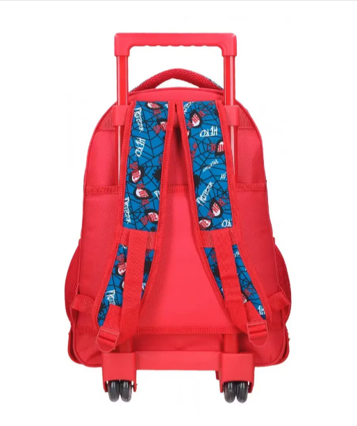 Ghiozdan troler Spiderman albastru rosu 2 compartimente 32 x 43 x 21 cm [2]