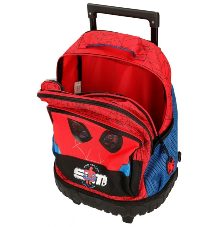 Ghiozdan troler baieti Spiderman Protector 2 compartimente 32 x 43 x 21 cm [2]