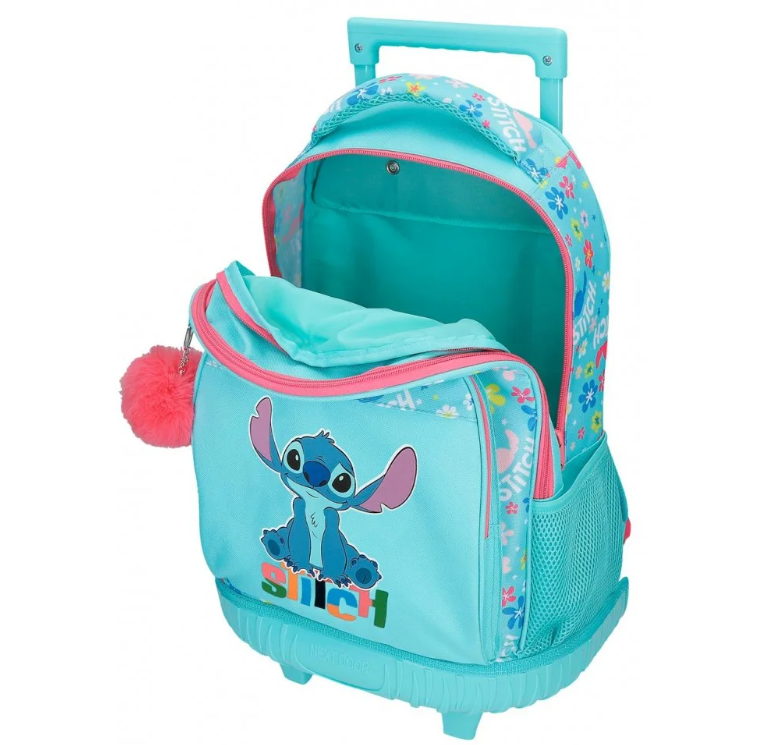Ghiozdan troler fete Disney Aloha Stitch 29L 2 compartimente [4]