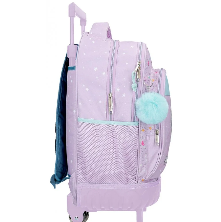 Ghiozdan troler fete Disney Lovely Stitch 2 compartimente 29L [2]