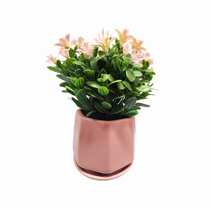 Ghiveci cu flori artificiale culori diferite [2]