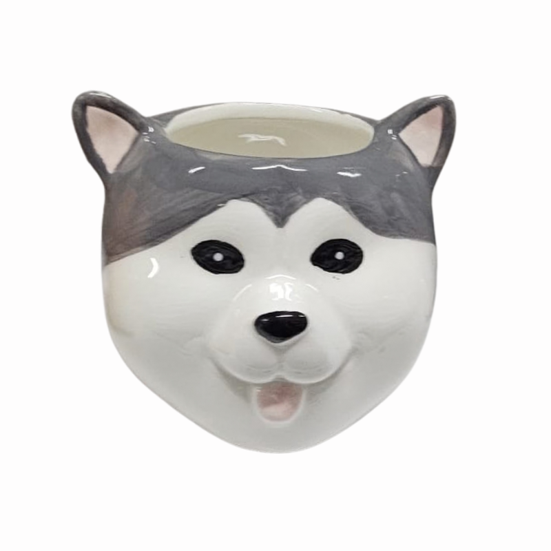 Ghiveci ceramic Catelus diverse rase 9 x 8 cm [6]