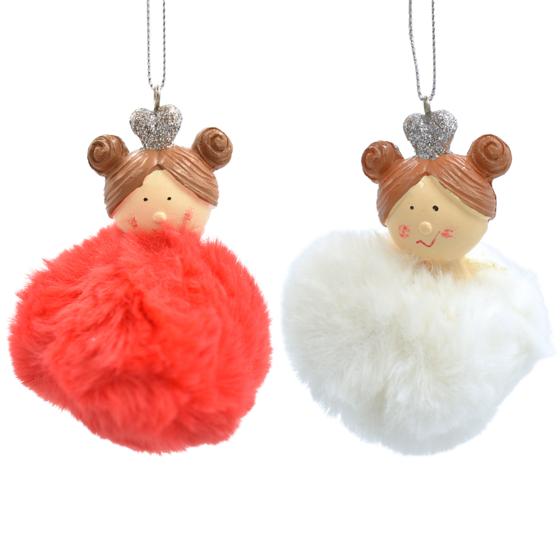 Glob cu fetita pompon 6.5x6.5x11cm [1]