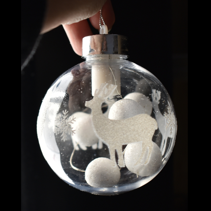 Glob cu led 8 cm transparent [3]