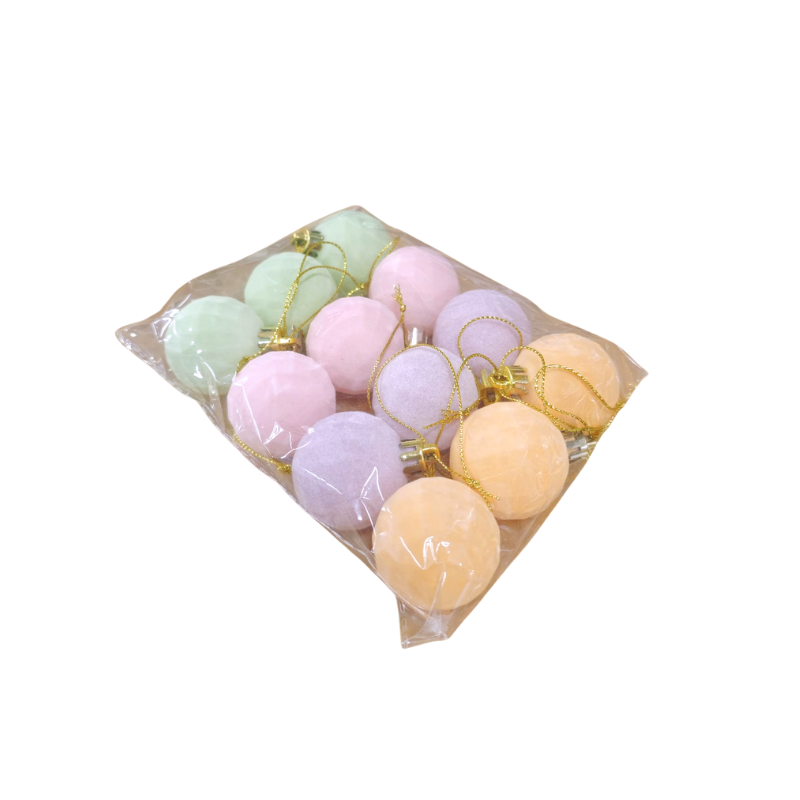 Glob cu perisori plastic 4cm opal pastel set 12 bucati [1]