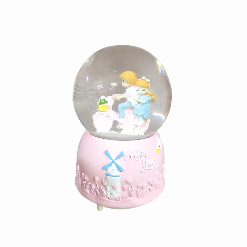 Glob decorativ cuplu 10x19.5cm culori diferite [2]