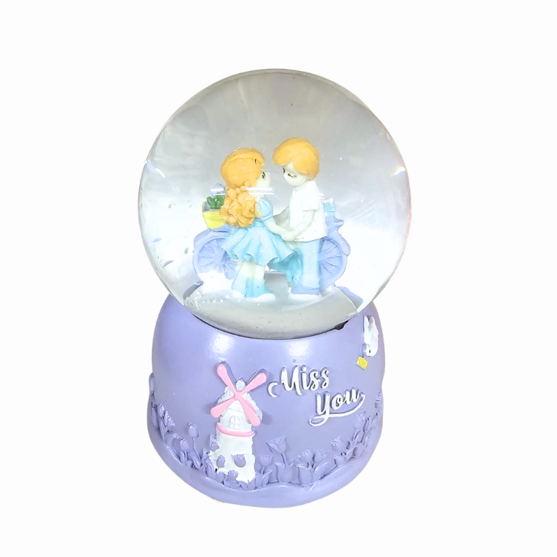 Glob decorativ cuplu 10x19.5cm culori diferite [3]