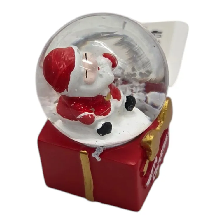 Glob decorativ de Craciun cu Mos Craciun 4.5 x 6.5 cm [2]