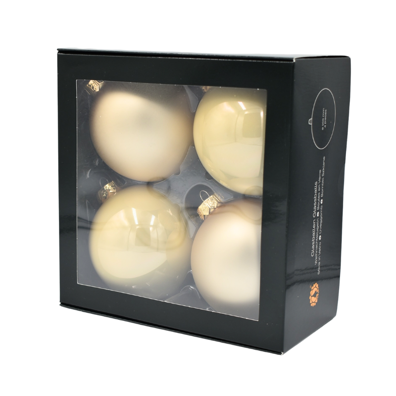 Glob sticla 10 cm champagne 4/set [1]