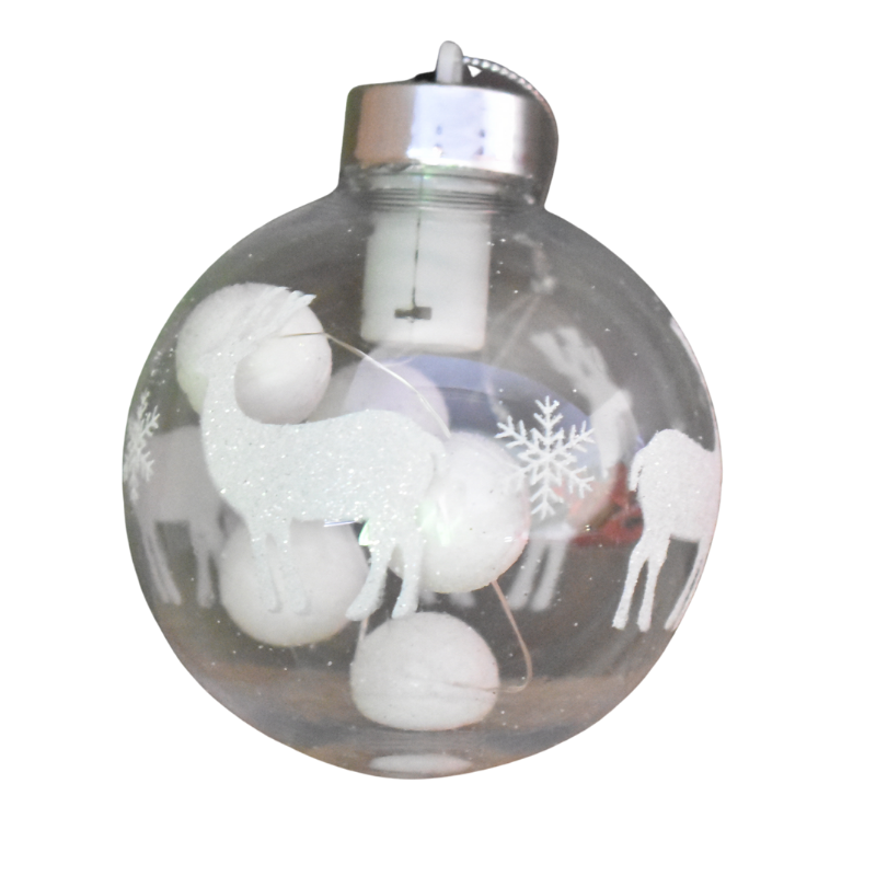 Glob cu led 8 cm transparent [2]