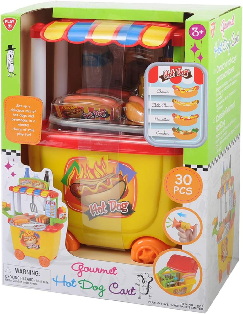 Set taraba hot dog cu accesorii 30 piese Playgo [2]