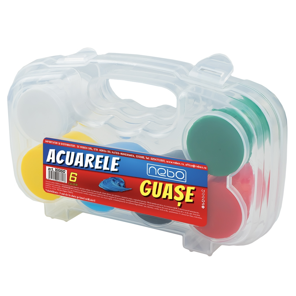 Guase 6 culori 20 ml Nebo [5]