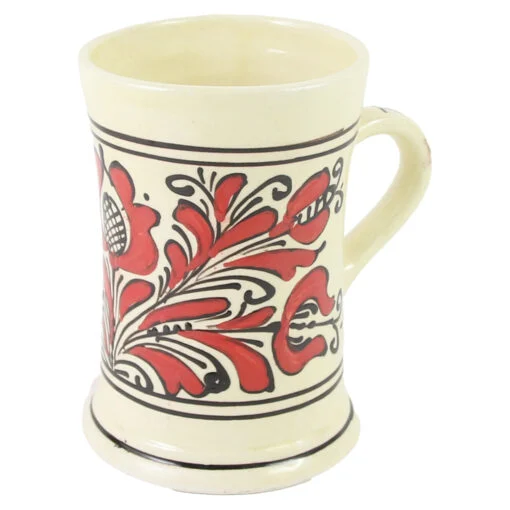 Halba din ceramica de Corund 10x14 CM motive florale [2]