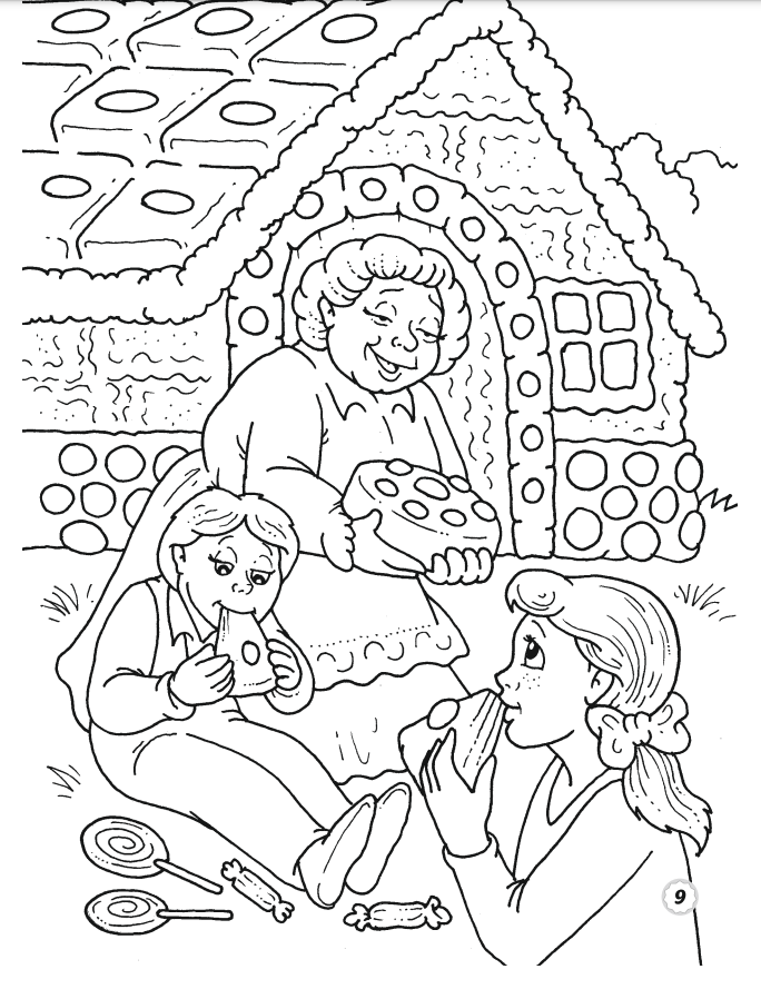 Hansel si Gretel. Carte de colorat [3]