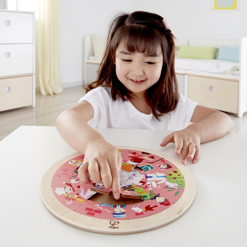 HAPE PUZZLE ROTUND CU 2 FETE [6]