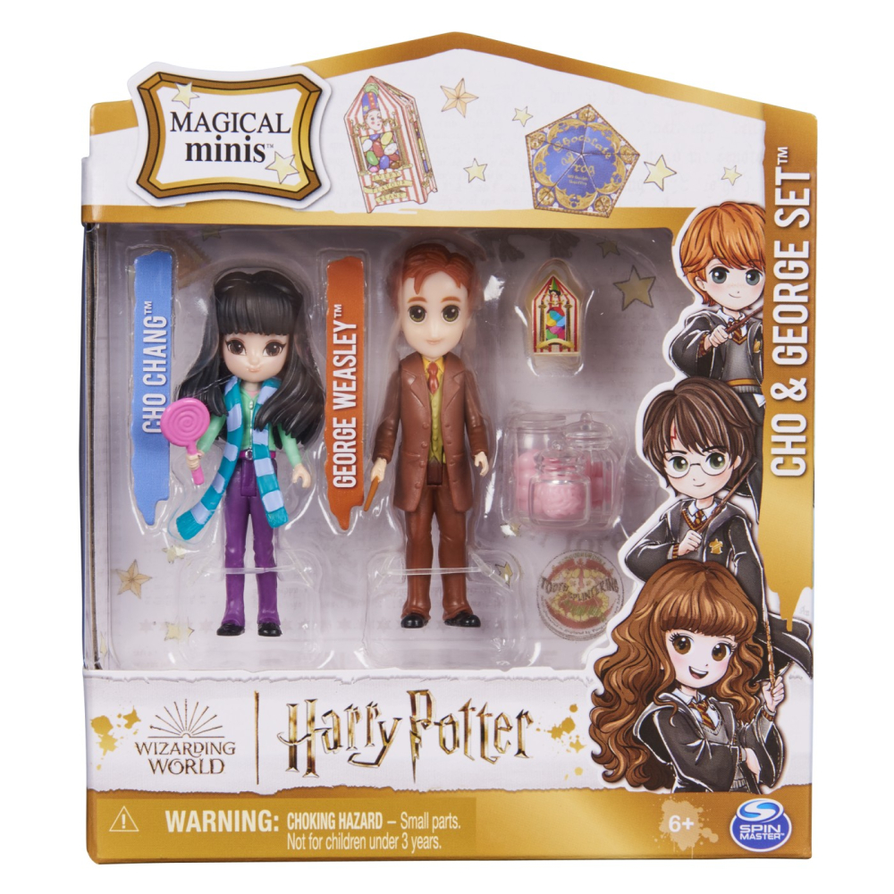 HARRY POTTER WIZARDING WORLD MAGICAL MINIS SET 2 FIGURINE CHO SI GEORGE [1]