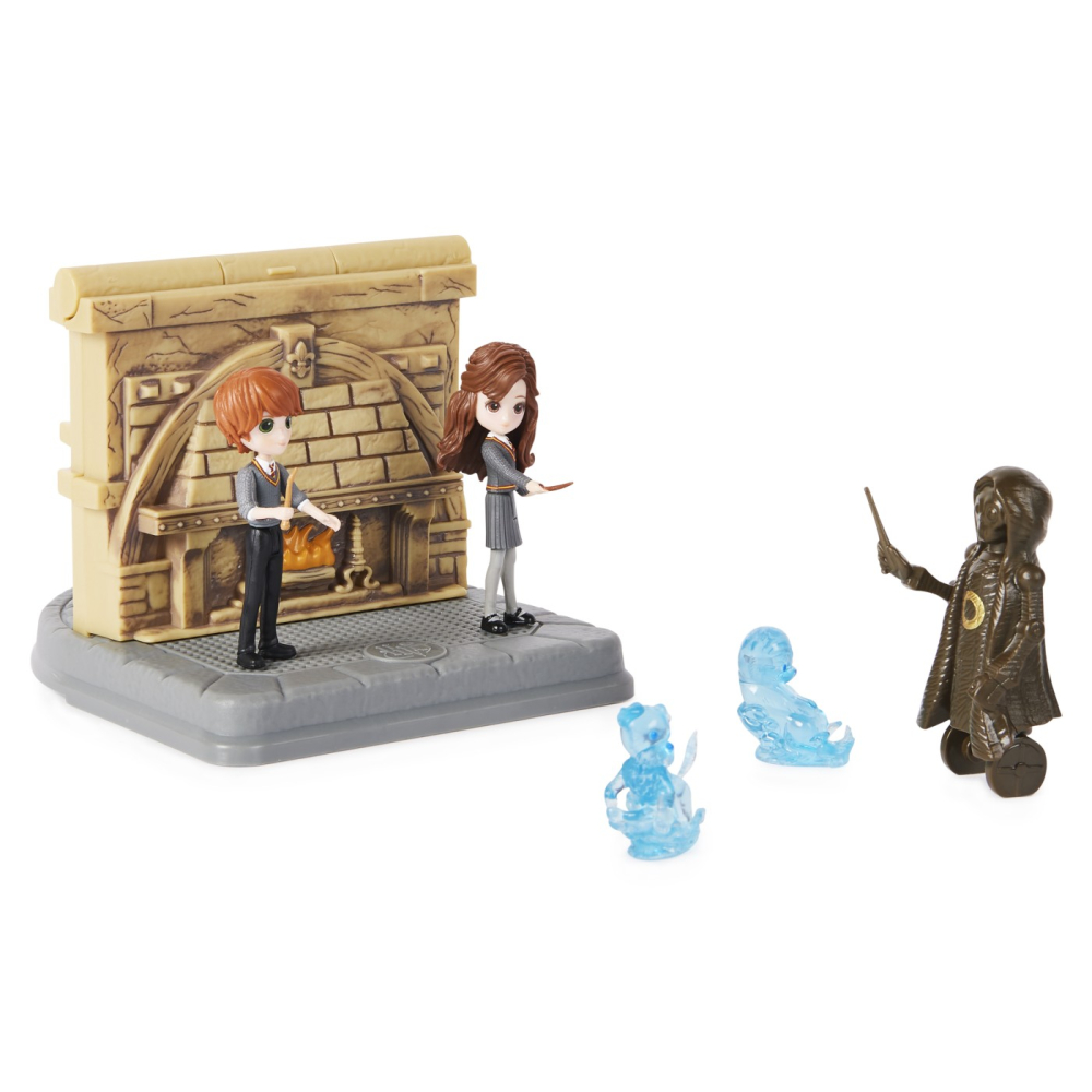HARRY POTTER WIZARDING WORLD MAGICAL MINIS SET 2 FIGURINE RON WISLEAY SI HERMIONE GRANGER [5]