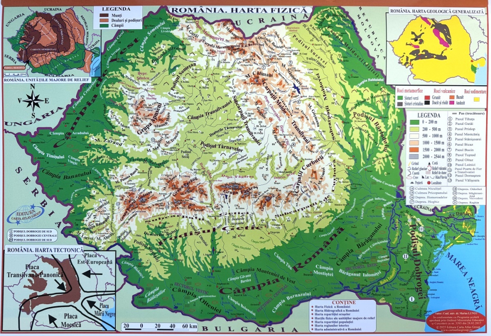 Harta de perete Europa pliabilă – fizică și politică, plastifiată cu șnur [4]