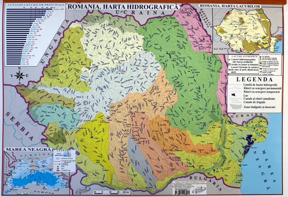 Harta de perete Europa pliabilă – fizică și politică, plastifiată cu șnur [3]