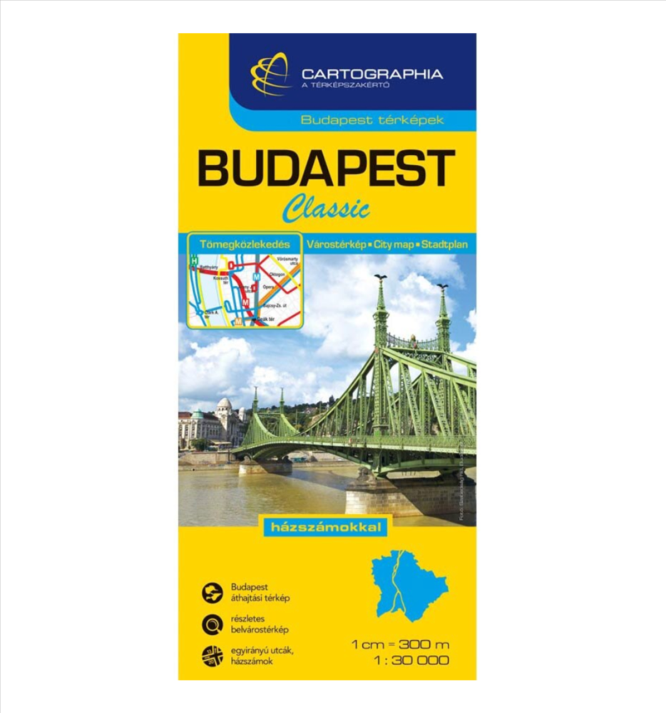 Harta rutiera Budapesta 1:35.000 Cartographia [1]
