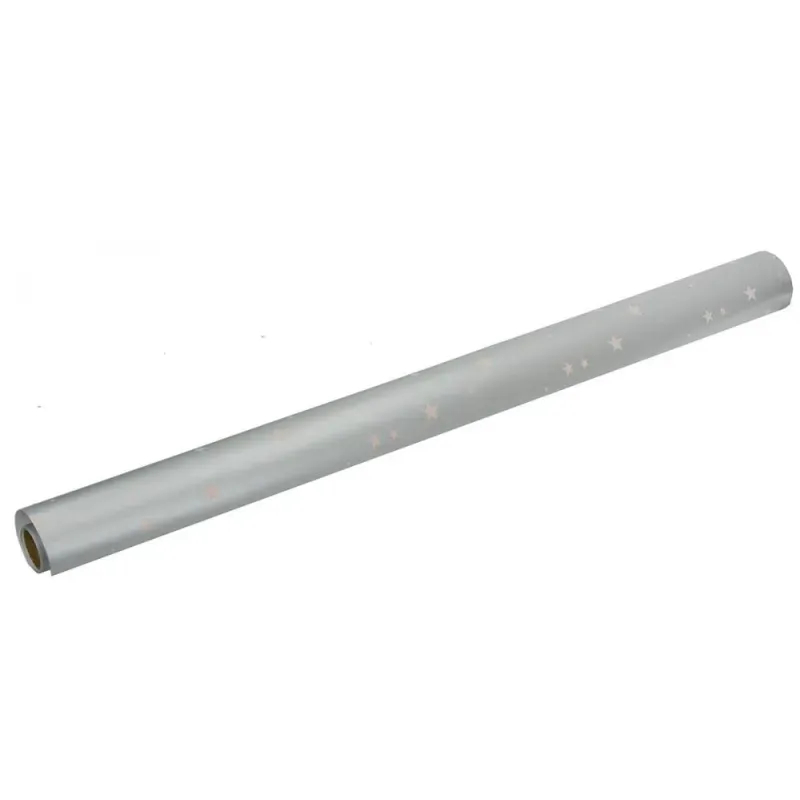 Hartie de impachetat cadou gri cu sclipici 70 x 200 cm [2]
