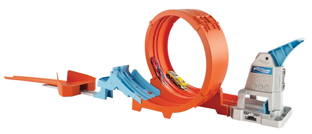 HOT WHEELS CIRCUIT RAPID CU LANSATOR PENTRU CASCADORII SI MASINUTA EXCLUSIVA [8]