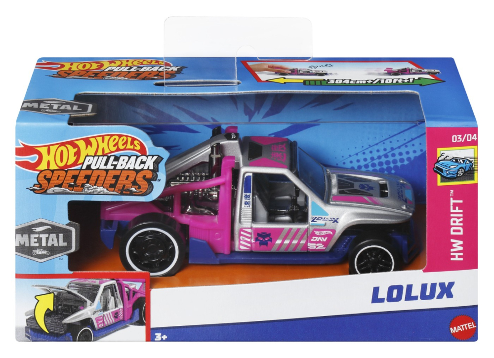 HOT WHEELS MASINUTA METALICA CU SISTEM PULL BACK LOLUX SCARA 1:43 [1]