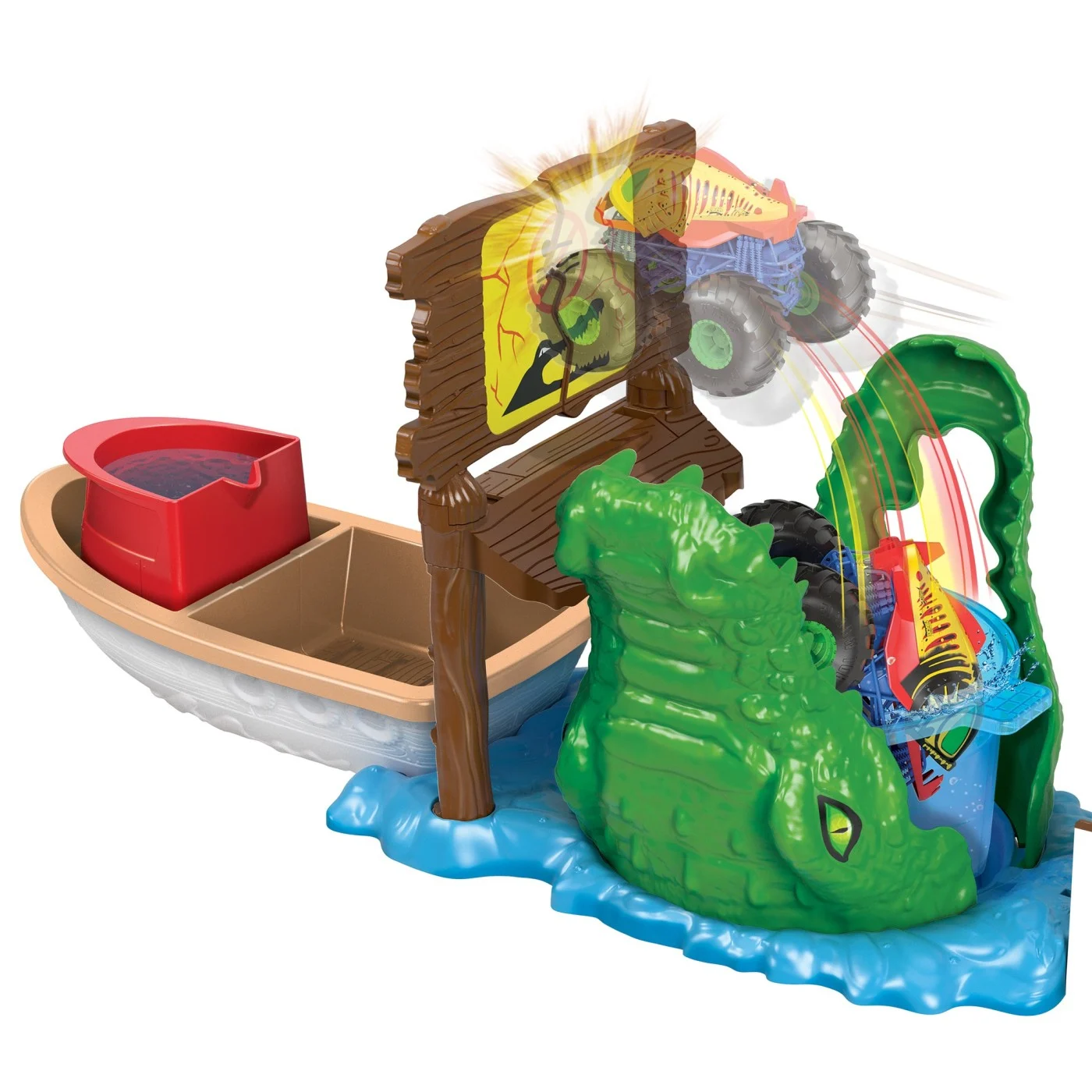 Hot Wheels Monster Truck Color Shifters Atacul Crocodilului [3]