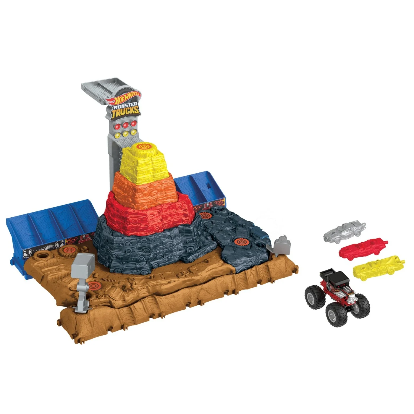 Hot Wheels Monster Trucks Arena Smashers Bone Shaker Arena Ultimate Crush [5]