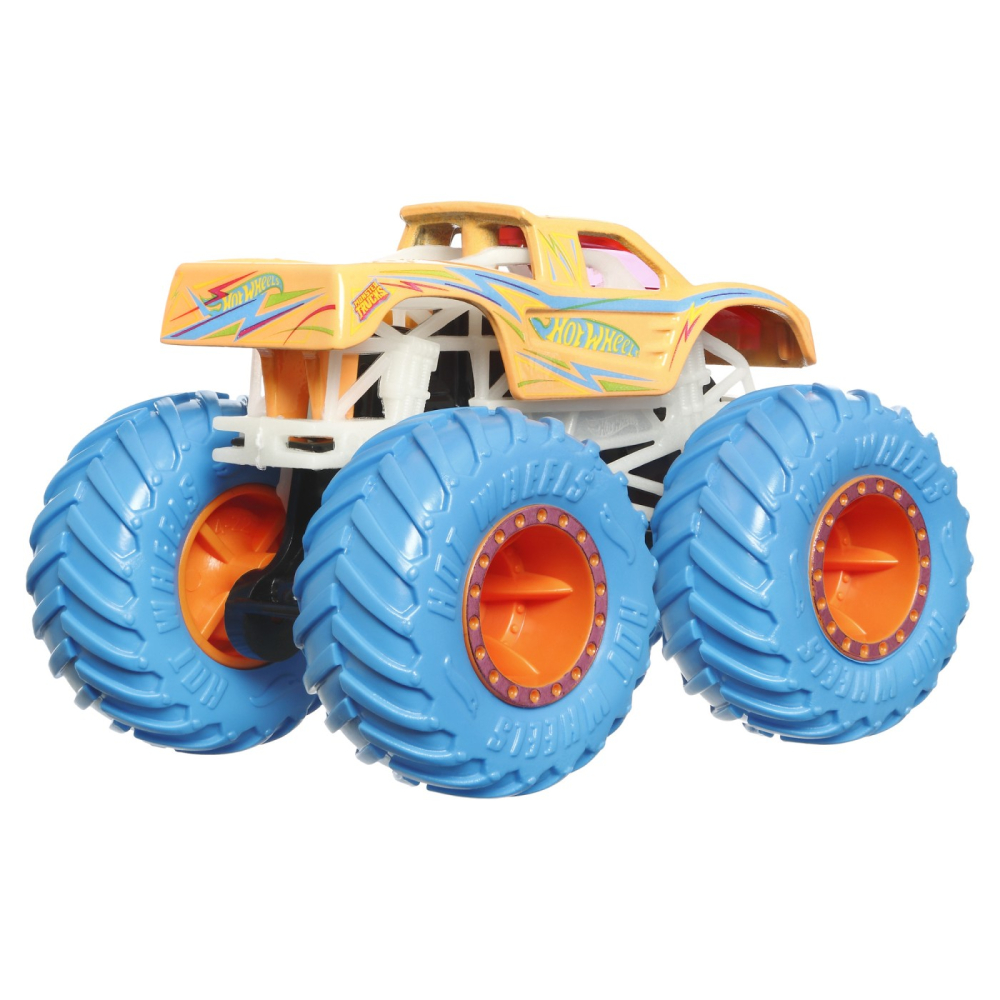 HOT WHEELS MONSTER TRUCK GLOW IN THE DARK MASINUTA PODIUM CRASHER SCARA 1:64 [7]