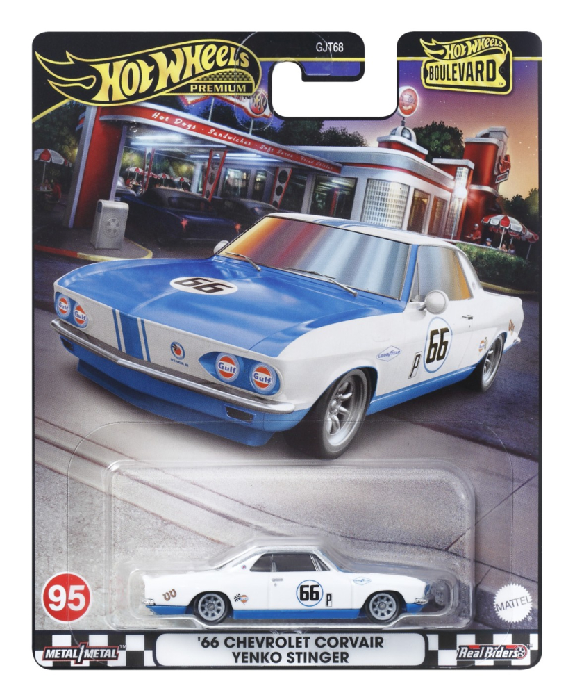 HOT WHEELS PREMIUM BOULEVARD MASINUTA METALICA CHEVROLET CORVAIR YENKO STINGER 66 SCARA 1:64 [1]